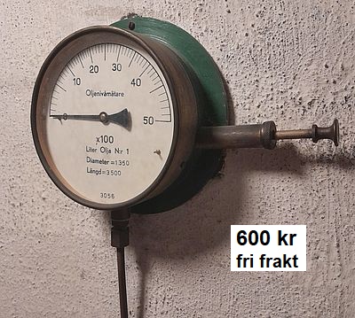 Nostalgia, memorabilia - nivåmätare för eldningsolja